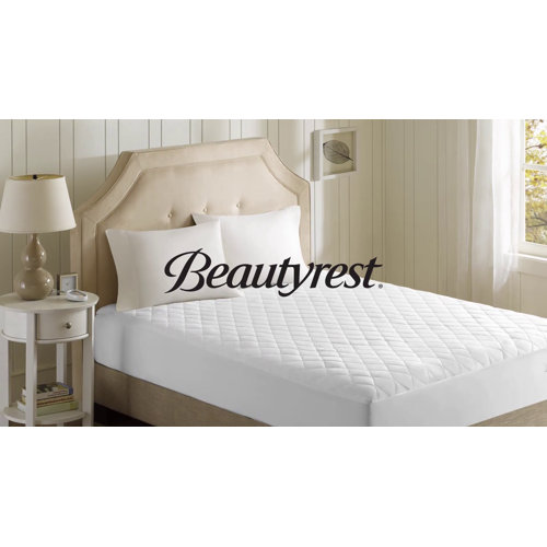 Beautyrest Heated Microfiber Mattress Pad with 3M Scotchgard & Reviews Wayfair
